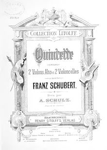 Partition violoncelle 1, corde quintette, C Major, Schubert, Franz