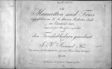 Partition complète, 12 Menuetten und Trios Op.24, Hummel, Johann Nepomuk