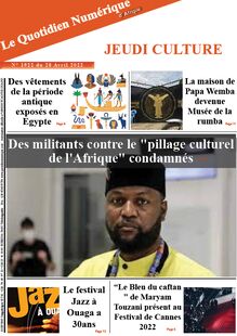 Le Quotidien Numérique d’Afrique n°1922 - du jeudi 28 avril 2022