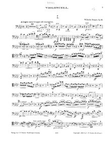Partition violoncelle , partie, Piano quintette, Op.95, Quintett für Klavier, 2 Violinen, Bratsche und Violoncell, Op. 95.