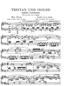 Partition complète, Tristan und Isolde, Wagner, mort d Iseult par Richard Wagner