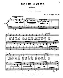 Partition complète, Does He Love Me, Schleifer 273, Ballad, G Major