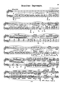 Partition complète (600dpi), Impromptu No.2, F♯ major