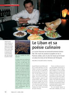 Le Liban et sa poésie culinaire (TABULA 2/2006 - Cuisine d ailleurs)