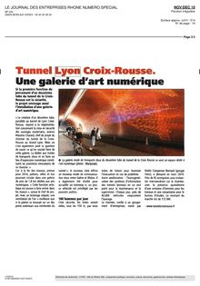 Tunnel Lyon Croix-Rousse. Une galerie d art numérique