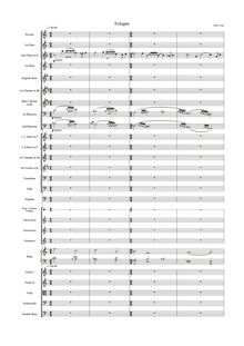 Partition Full orchestral score, Eclogue pour orchestre, Costa, Fabio