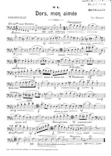 Partition de violoncelle, 6 Croquis, 6 Croquis, pour piano, violon ou violoncelle, avec partie spéciale de violoncelle permettant de jouer en trio