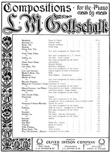 Partition complète, Rayons d azur, Polka de salon, Gottschalk, Louis Moreau par Louis Moreau Gottschalk