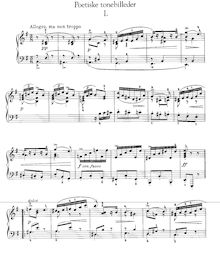 Partition complète, Poetic Tone-Pictures Op.3, Grieg, Edvard par Edvard Grieg