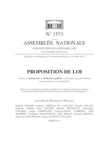 Proposition de loi Domaine public Isabelle Attard