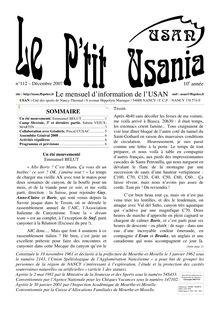 Le P tit Usania n°112 (Décembre 2007)