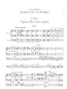 Partition orgue, Symphony No.8, “Symphony of a Thousand”, E♭ major