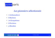.paris : les 100 pionniers