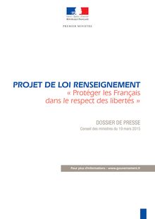 Projet de loi renseignement : "Protéger les Français dans le respect des libertés"