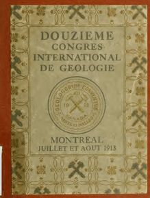 Guide de Montreal : Douzieme Congres international de geologie, 1913. --