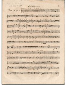Partition cor 1 (en C), Piano Concerto en C major, Op.40, C major