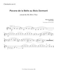Partition clarinette , partie, Ma Mère l Oye (cinq pièces enfantines)