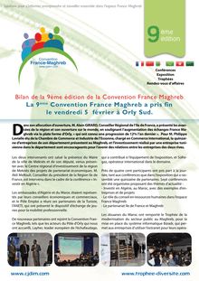 Bilan de la 9ème édition de la Convention France Maghreb La 9ème ...