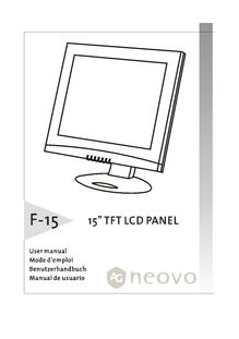 Notice LCD AG Neovo  F-15