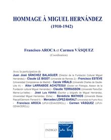 Hommage à Miguel Hernández