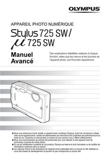 Notice Appareil Photo numériques Olympus  Stylus 725SW