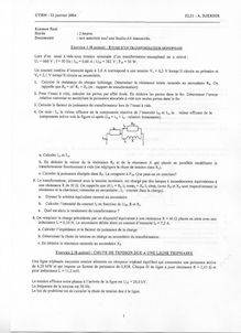 UTBM 2003 el21 initiation au genie electrique tronc commun semestre 1 final