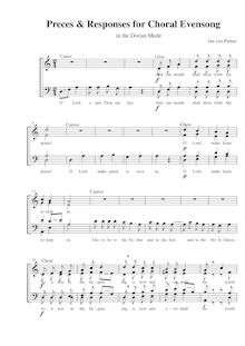 Partition complète, Preces et Responses, Preces & Responses for Choral Evensong