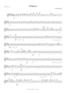 Partition Alto Sax 1, 2 (en E♭), ténor Sax (en B♭), baryton Sax (en E♭), Il bacio