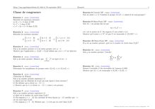 Sujet : Algèbre, Eléments d algèbre générale, Classe de congruence