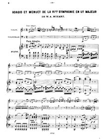 Partition de piano, Symphony No.36, Linz Symphony, C major par Wolfgang Amadeus Mozart