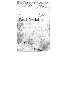 Paul Verlaine / [signé : Charles Morice.]