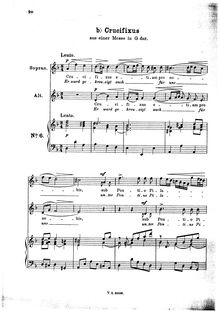 Partition No.5 (Crucifixus) B, Missa en G, Hasse, Johann Adolph
