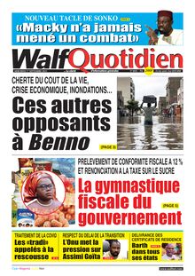 Walf Quotidien n°8830 - du 01er septembre 2021