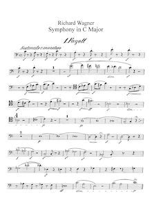 Partition basson 1, 2, contrebasson, Symphony en C, WWV 29, C Major