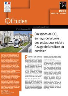 Émissions de CO2 en Pays de la Loire : des pistes pour réduire l usage de la voiture au quotidien