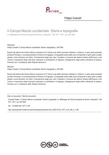 Il Campo Marzio occidentale. Storia e topografia - article ; n°2 ; vol.89, pg 807-846