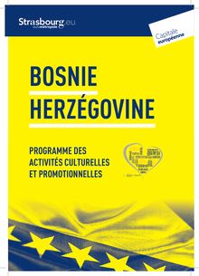 Programme présidence de la Bosnie Herzégovine 