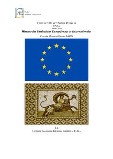 Histoire des institutions Européennes et Internationales