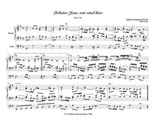 Partition complète, choral préludes, Bach, Johann Sebastian