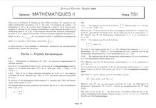 Mathématiques 2 2000 Classe Prepa TSI Concours Centrale-Supélec