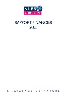 Rapport financier 2005