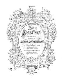 Partition de violoncelle, Sonatina No.2, Goltermann, Georg