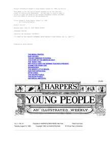 Harper s Young People, August 10, 1880 - An Illustrated Weekly