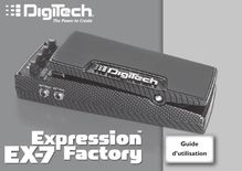 Notice Instruments de musique DigiTech  EX7