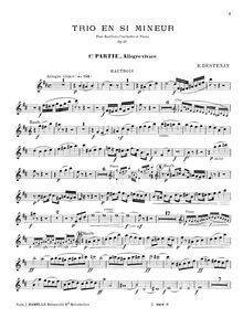 Partition hautbois, Trio pour Piano, hautbois et clarinette, Op.27