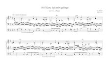 Partition Hilf Gott, daß mirs gelinge, BWV 624, Das Orgel-Büchlein