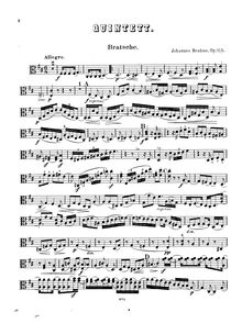 Partition viole de gambe, clarinette quintette, Viola Quintet, B minor