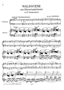 Partition complète, aussi Piano , partie, Hänsel und Gretel