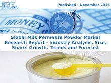 Milk Permeate Powder Market Analysis Report and Opportunities Upto 2022