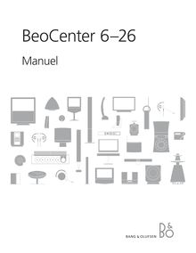 Notice Multimedia Center Bang & Olufsen  BeoCenter 6-26